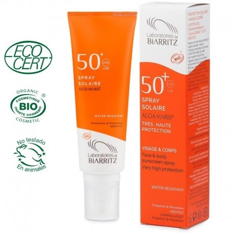 Spray Solar SPF 50 Bio, 125ml. Algamaris - Imagen 2