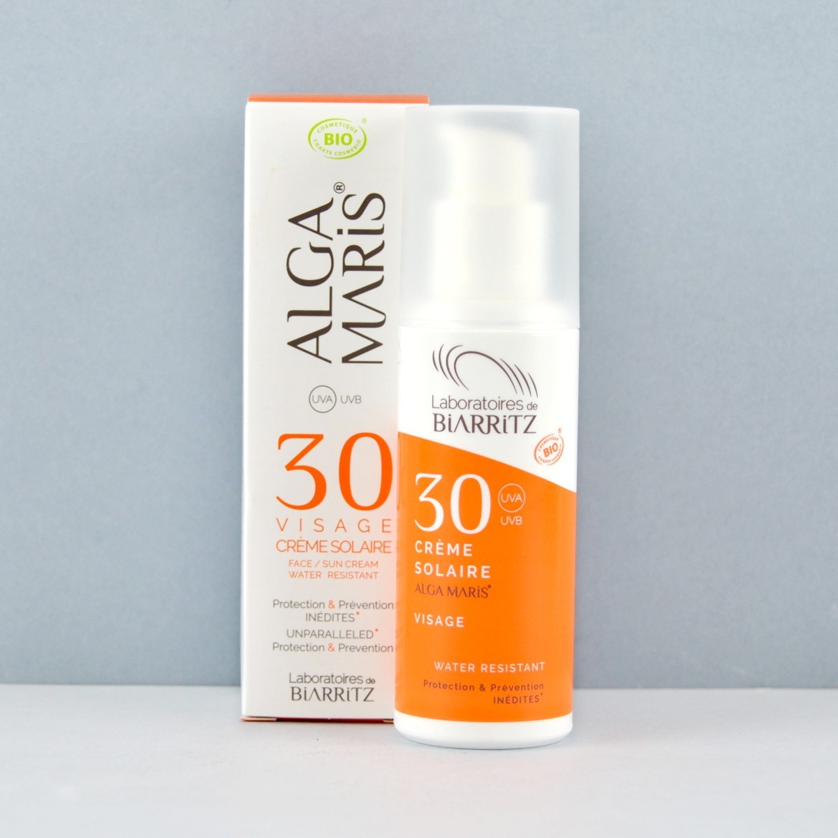 Crema Solar Facial SPF 30 Bio, 50ml. Algamaris