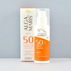Crema Solar Facial SPF 50 Bio, 50ml. Algamaris