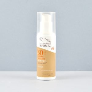 Crema Solar SPF 30 con color Bio- Golden/ Dorado, 50ml. Algamaris