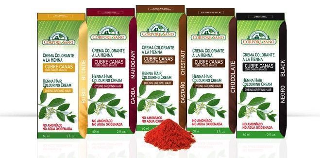 Crema Colorante Henna Rubio, 60ml. Corpore Sano - Imagen 2