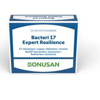 Probiótico BACTERI 17 expert resilience 14sbrs, Bonusan