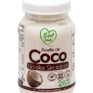 ECOLOVE Aceite de Coco Sin olor Sin Sabor 473Ml