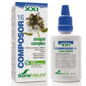 Composor 16. Sinusol Complex XXI, 25ml. Soria Natural