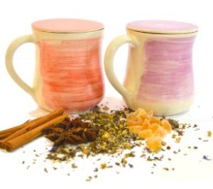 Taza artesanal con filtro y tapa plana. 0,25l