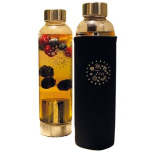 Botella de cristal con infusionador TEA, 550ml