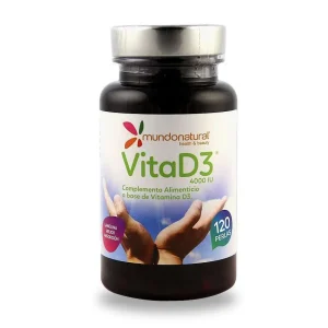 VitaD3 (4000 UI) 120 perlas. Mundonatural.