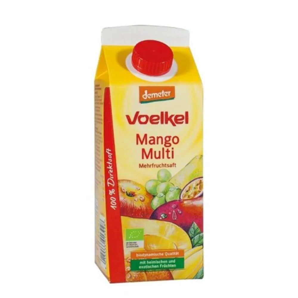 Zumo de Mango con Multifrutas, Voelkel, 750ml