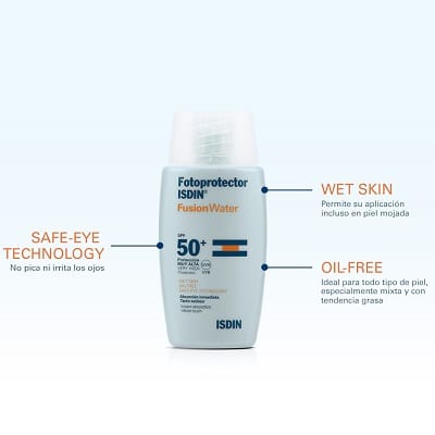 Isdin FusionWater Magic Fotoprotector SPF50 , 50 ml - Imagen 2