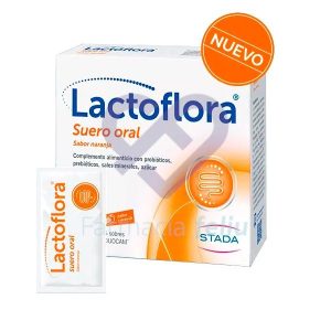 Lactoflora Suero Oral Sabor Naranja, 6 Sobres