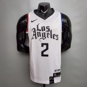 Camiseta Los Angeles Clippers Leonard #2 Connect Recognition White