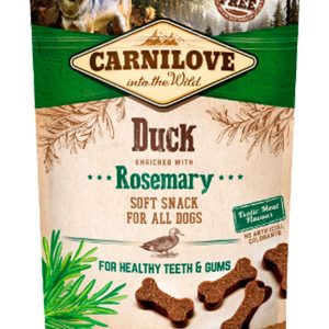 Snacks tiernos Carnilove Pato y Romero para Perros