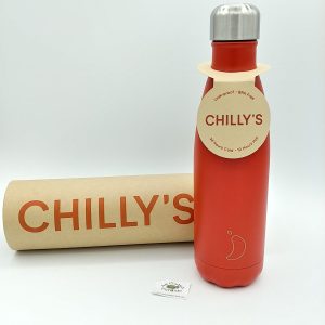 Botella Ecológica Chilly’s Roja Neon
