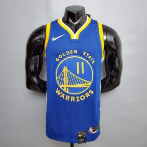 Camiseta Golden State Warriors Thompson #11 Blue and Yellow