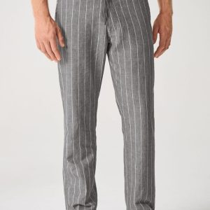 Pantalón raya diplomática hombre de cáñamo y algodón orgánico